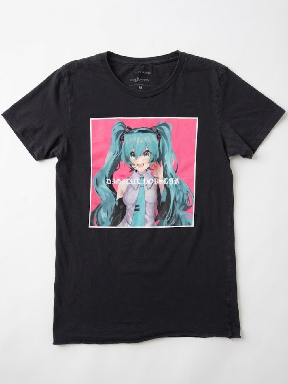 Hatsune Miku Digital Pop Star Anime Girl Short Sleeve Graphic Tee